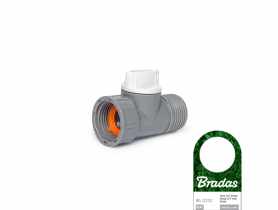 Przyłącze z zaworem GW/GZ 3/4" White Line BRADAS