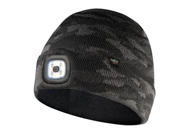 Zdjęcie: Czapka z latarką LED, dwuwarstwowa Camo Urban NEO