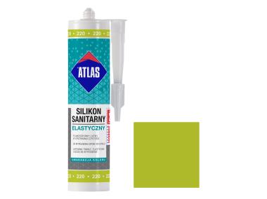 Zdjęcie: Silikon sanitarny elastyczny, 220 awokado, 280 ml ATLAS