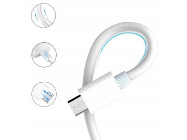 Zdjęcie: Kabel USB - Micro USB 1m biały 2A LB0067 White LIBOX