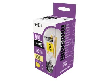 Zdjęcie: Żarówka LED Filament A60 E27 11W (100W) 1521 lm ciepła biel, ściemnialna EMOS