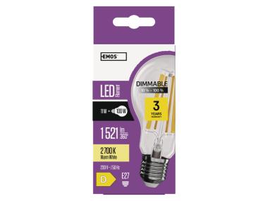 Zdjęcie: Żarówka LED Filament A60 E27 11W (100W) 1521 lm ciepła biel, ściemnialna EMOS