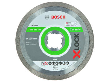 Zdjęcie: Tarcza diamentowa do cięcia ceramiki na sucho 125 mm X-Lock BOSCH