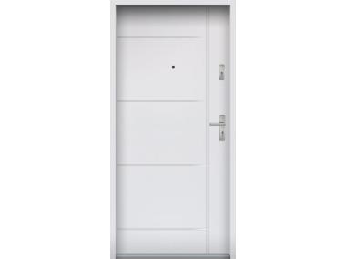 Zdjęcie: Drzwi wejściowe do mieszkań Bastion A-65 Biały 80 cm (NW) lewe ODO KR CENTER