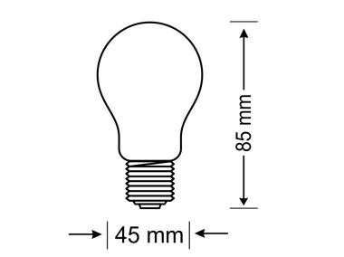 Zdjęcie: Żarówka LED G45 E27 3,5 W 250 lm pc+aluminium POLUX