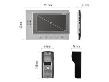 Zdjęcie: Wideodomofon 7" EM-07HD biały EMOS