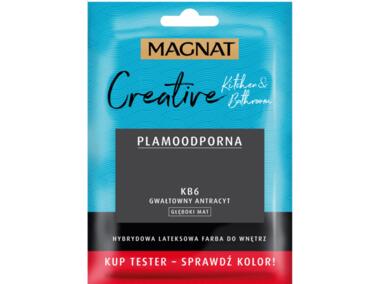Zdjęcie: Tester farba lateksowa Creative Kitchem&Bathroom gwałtowny antracyt 30 ml MAGNAT