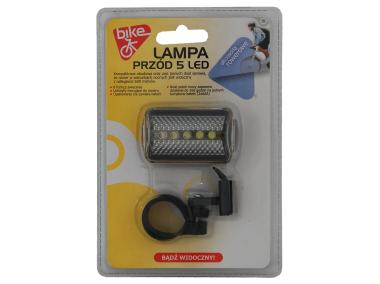 Zdjęcie: Lampa rowerowa przednia 5-LED BIKE OK