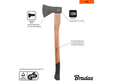 Zdjęcie: Siekiera uniwersalna Wood 1500 g BRADAS