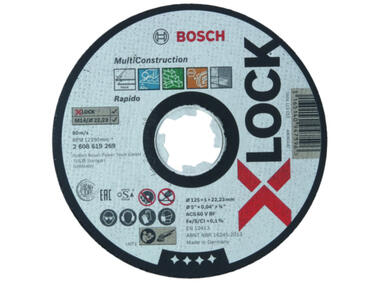 Zdjęcie: Tarcza do cięcia X-Lock Multi 125 mm BOSCH