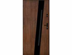 Drzwi zewnętrzne parys orzech 90l kpl PANTOR