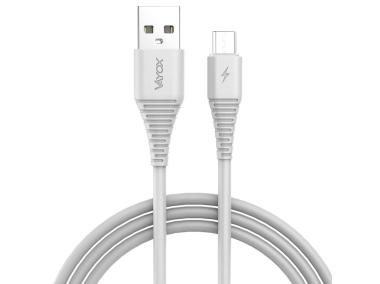 Zdjęcie: Kabel USB - micro USB 2 m biały VA0290 VAYOX