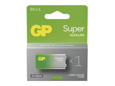 Zdjęcie: Bateria alkaliczna GP Super 9V (6LR61) 1PP EMOS