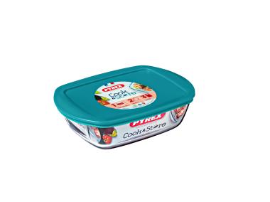 Zdjęcie: Naczynie Cook 28x28x8 cm - 2,7 L prostokątne z pokrywką PYREX