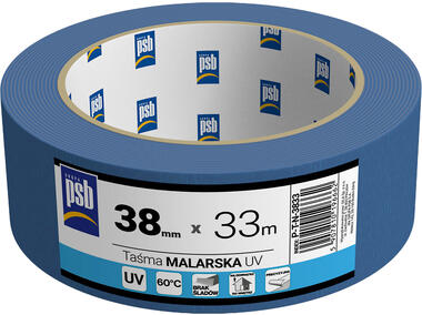Zdjęcie: Taśma malarska niebieska UV PSB 25 mm x 50 m SILA