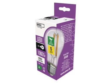 Zdjęcie: Żarówka LED Filament A60, E27, 5 W (75 W), 1 060 lm, neutralna biel EMOS