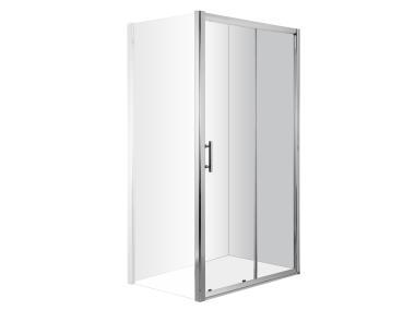 Zdjęcie: Drzwi prysznicowe wnękowe 140 cm - przesuwne Cynia chrom DEANTE