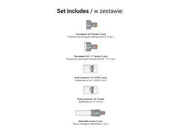 Zdjęcie: Zestaw do nawadniania z wózkiem na wąż White Line 1/2" 60 m i armaturą Titan Reel BRADAS