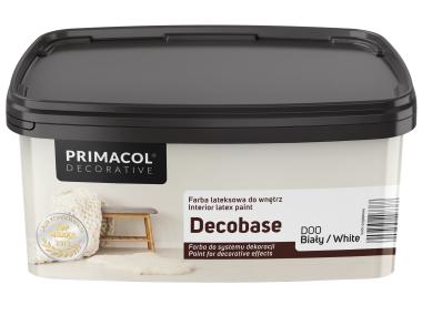 Zdjęcie: Farba Decobase biała 1 L PRIMACOL DECORATIVE