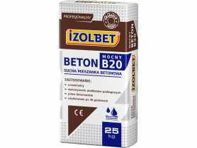 Sucha mieszanka betonowa Beton Mocny B20 25 kg PF03 IZOLBET