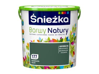 Zdjęcie: Farba Barwy Natury naturalna zieleń 177 2,5L ŚNIEŻKA