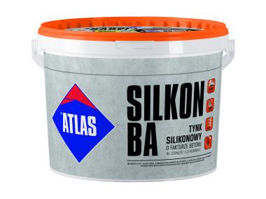 Zdjęcie: Tynk silikonowy o fakturze betonu Silikon BA 20 kg ATLAS
