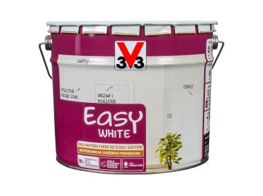 Zdjęcie: Farba do ścian i sufitów Easy White biała matowa 10 L V33