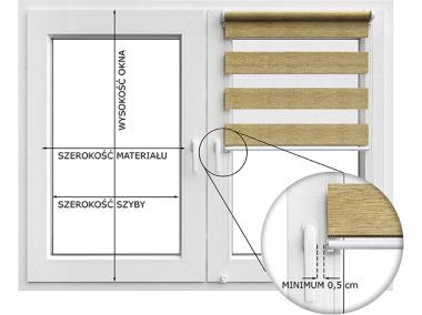 Zdjęcie: Roleta Mini Dzień/Noc 73x140 cm jasny szary 211 DECODESIGN