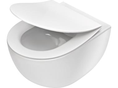 Zdjęcie: Miska WC wisząca bezkołnierzowa Peonia biały DEANTE