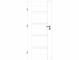 Drzwi wewnętrzne FF Prix 50, 80 cm lewe białe VOSTER