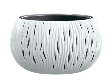 Zdjęcie: Doniczka Bowl Sandy biały 370x210 mm PROSPERPLAST