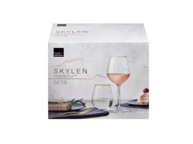 Zdjęcie: Komplet 8 elementów: 4 x kieliszek 380 ml, 4 x szklanka 350 ml Skylen ROYAL LEERDAM