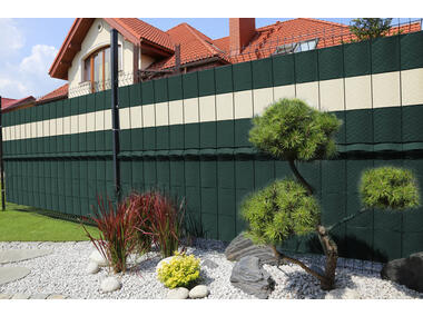 Zdjęcie: Taśma ogrodzeniowa 19,3cm x 2600 cm zielona DECOMAT