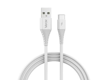 Zdjęcie: Kabel USB - USB typ C 2 m biały VA0289 VAYOX