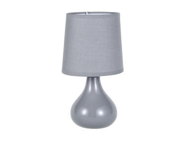 Zdjęcie: Lampa stołowa z podstawą ceramiczną 13x23,5 cm popielata ALTOMDESIGN