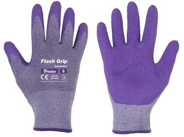 Zdjęcie: Rękawice ochronne Flash Grip Lavender, rozmiar 8 BRADAS