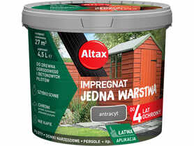 Impregnat Jedna Warstwa 4 lata 4,5 L antracyt ALTAX