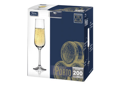 Zdjęcie: Kieliszki Porto szampan 200 ml - 6 szt. GALICJA