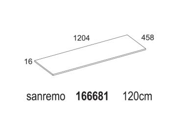 Zdjęcie: Blat naszafkowy Sanremo 120 cm D4702 ELITA