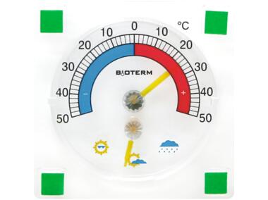 Zdjęcie: Termometr i higrometr przyklejany 90/90 mm BIOTERM