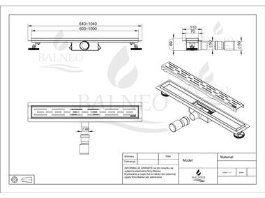 Zdjęcie: Odpływ liniowy Strips Decor - 90 cm - wersja Next BALNEO