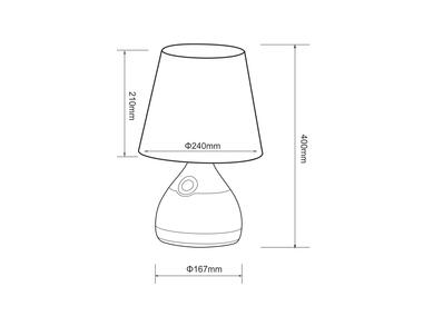 Zdjęcie: Lampa nocna Diffi LED 8 W biały z podstawą RGB niewymienne źródło E14 POLUX