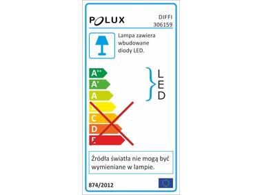 Zdjęcie: Lampa nocna Diffi LED 8 W biały z podstawą RGB niewymienne źródło E14 POLUX