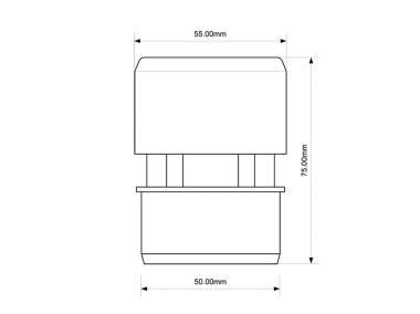 Zdjęcie: Zawór napowietrzający kanalizacyjny 50 mm MCALPINE