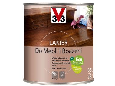 Zdjęcie: Lakier do mebli i boazerii bezbarwny połysk 0,5 L V33