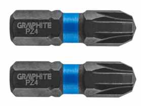 Bity udarowe PZ4 x 25 mm - 2 szt. GRAPHITE