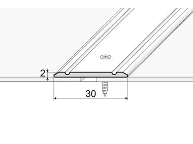 Zdjęcie: Listwa przypodłogowa A02 inox 180 cm EFFECTOR