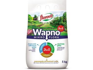 Zdjęcie: Wapno granulowane mikroflora worek 5 kg FLOROVIT