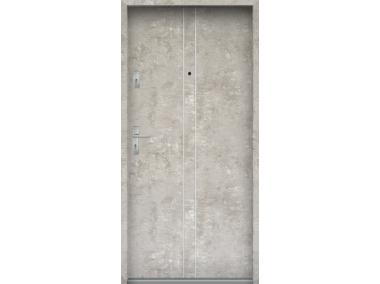 Zdjęcie: Drzwi wejściowe do mieszkań Bastion A-38 Beton naturalny 80 cm (NW) prawe ODP KR CENTER