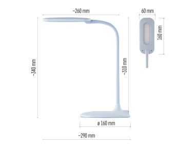 Zdjęcie: Lampa biurkowa LED Stella niebieska EMOS